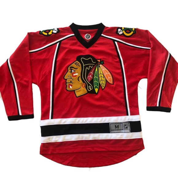 New Chicago Blackhawks Jersey Boys Medium 10/13 - Picture 1 of 5